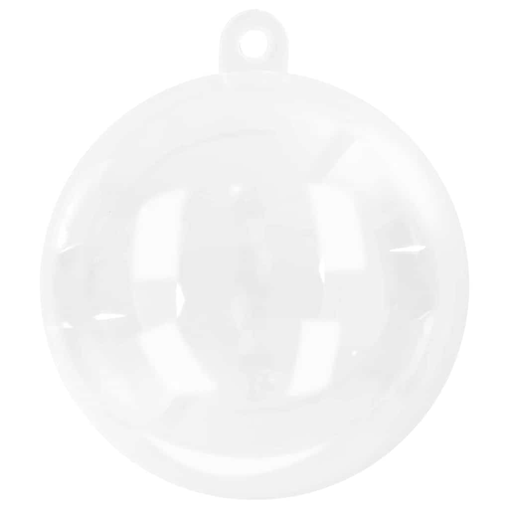 Christmas Bauble Set 200 pcs Transparent Ø 5 cm
